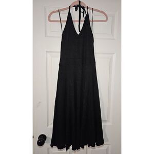 Women's Sweater Dress - A New Day Black‎ L Halter